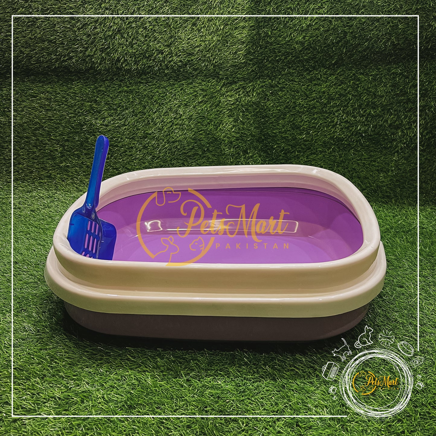Large Litter Tray with Scoop - Pets Mart Pakistan