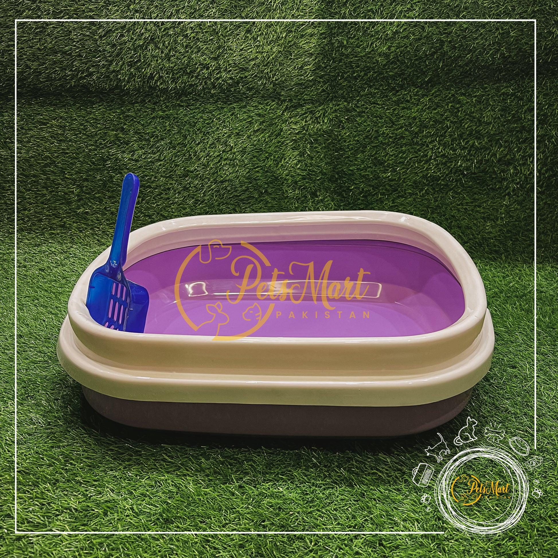 Large Litter Tray with Scoop - Pets Mart Pakistan