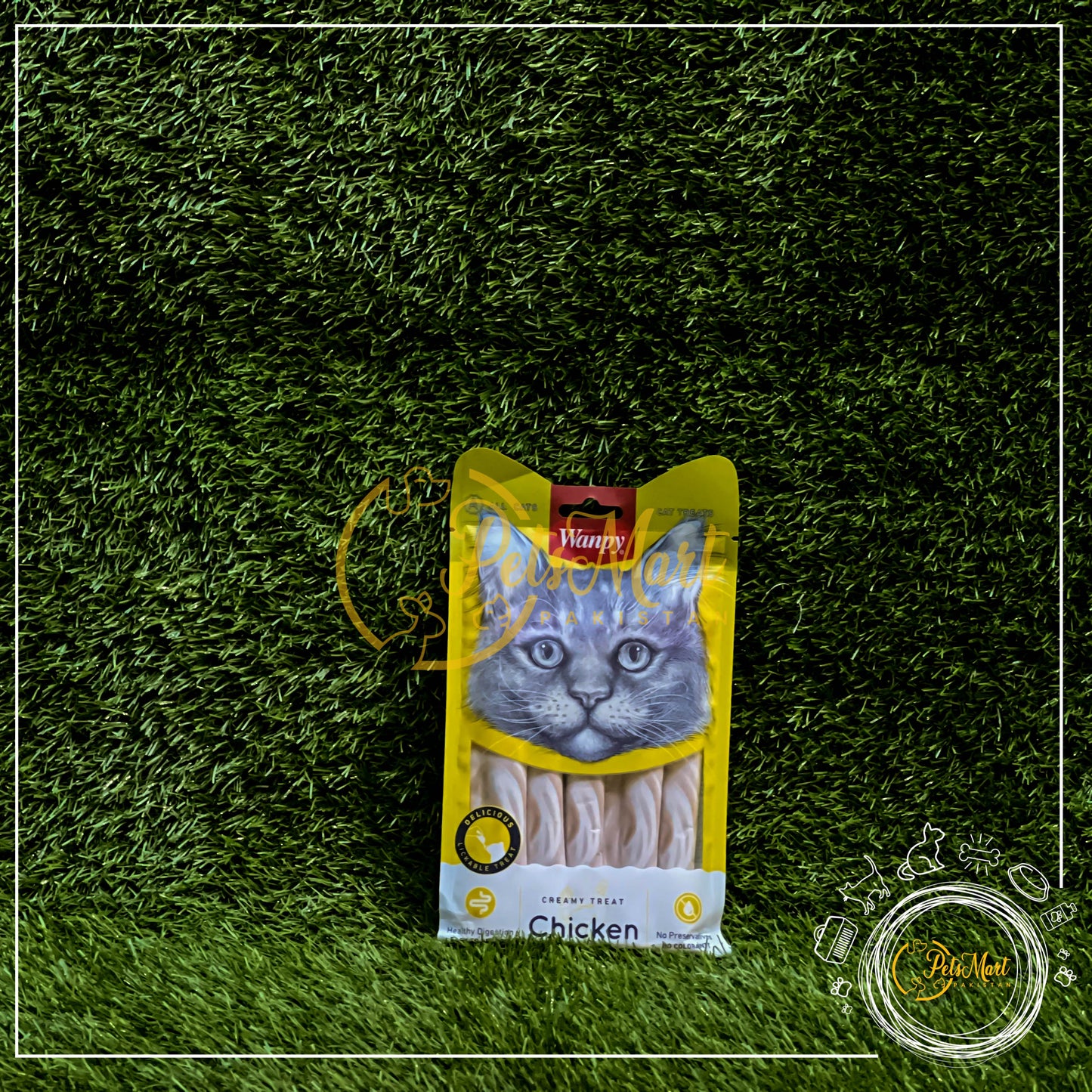 Wanpy Cat/Kitten Creamy Treats (wet) in Two Different Flavors ( Pack of 5 Tubes) - Pets Mart Pakistan