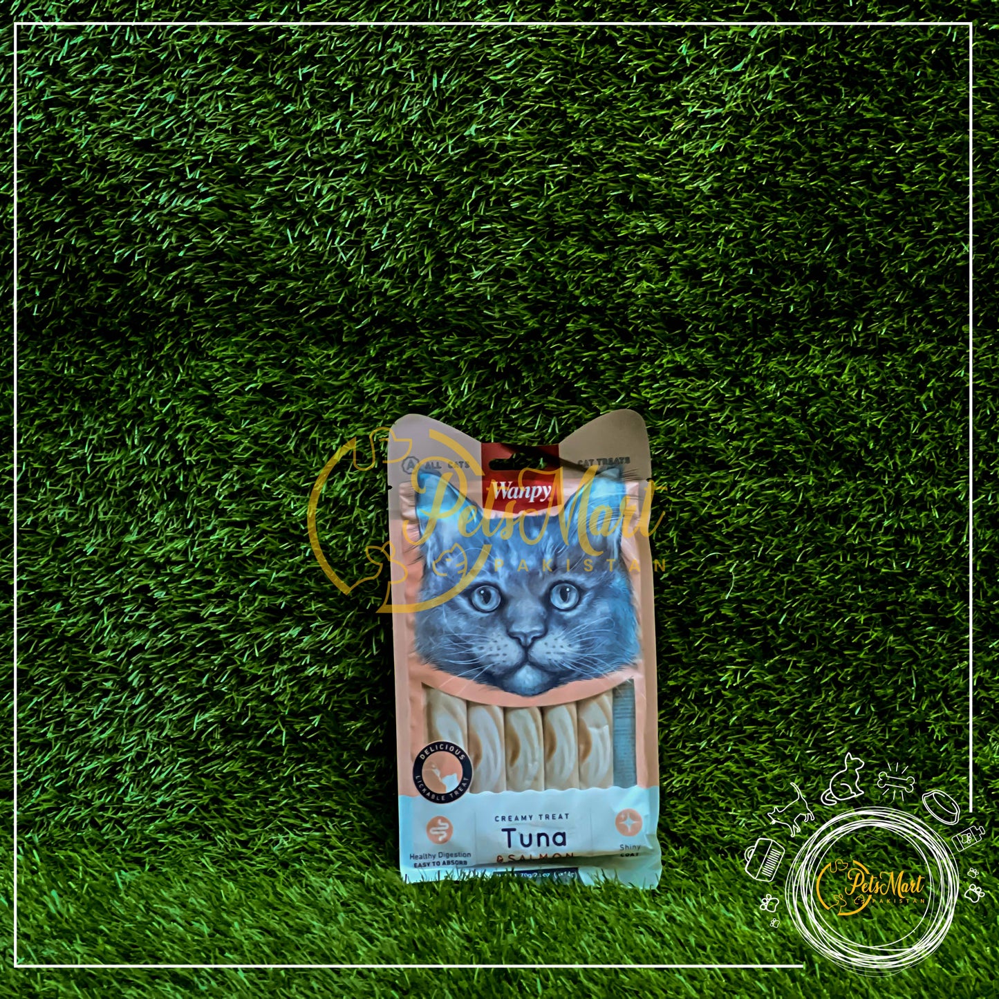 Wanpy Cat/Kitten Creamy Treats (wet) in Two Different Flavors ( Pack of 5 Tubes) - Pets Mart Pakistan