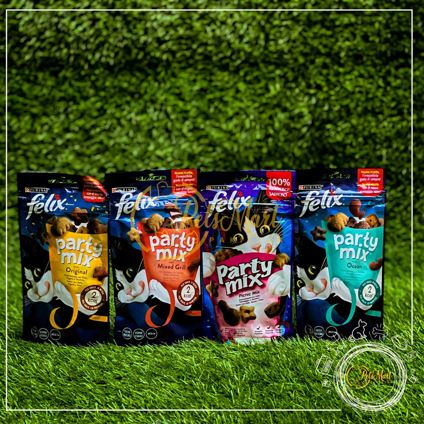 Felix Party Mix Dry Cat/kitten Treats in 4 Different Flavors - Pets Mart Pakistan