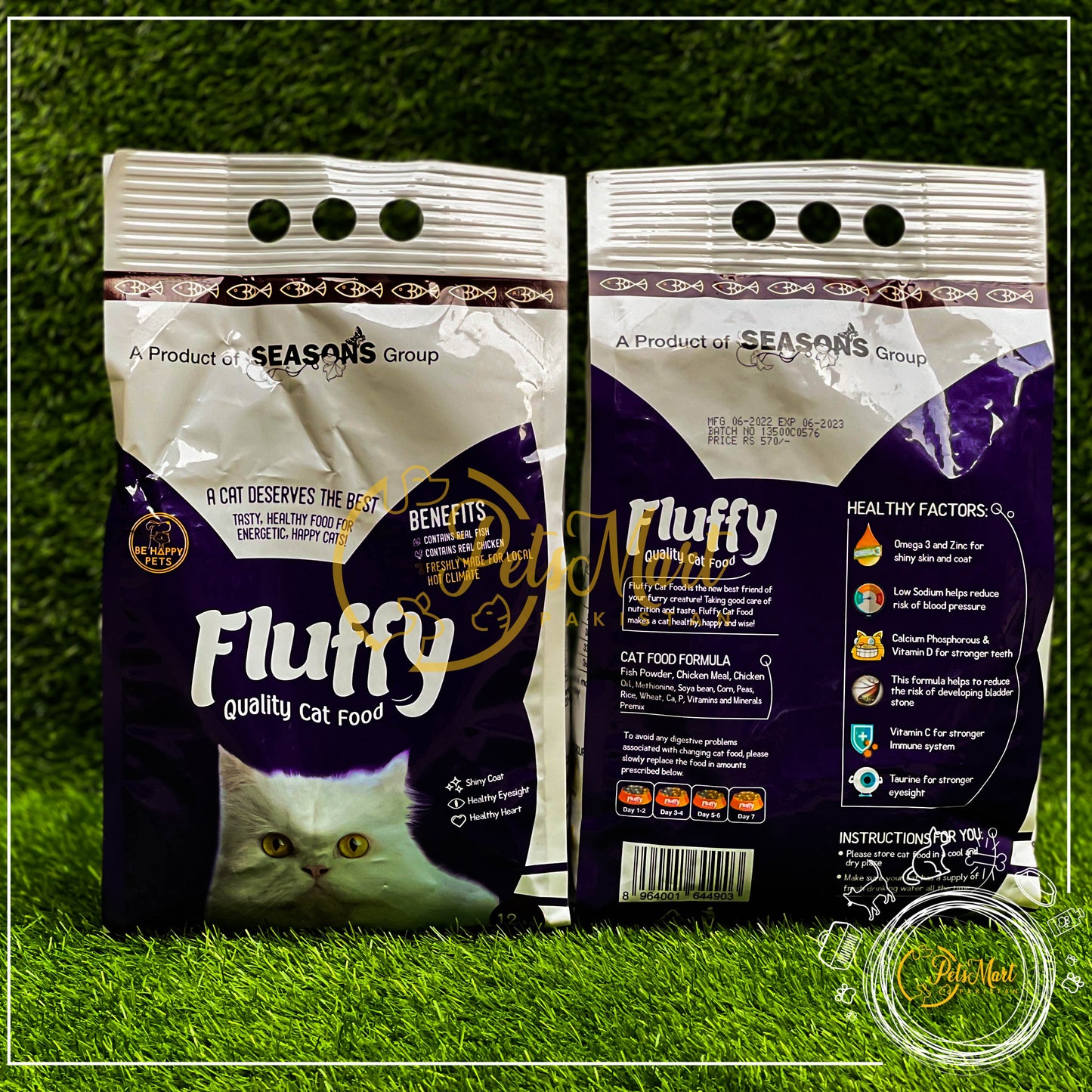 Fluffy Cat/Kitten Dry Food - High-Quality Nutrition for Your Feline Friend | Pets Mart Pakistan - Pets Mart Pakistan
