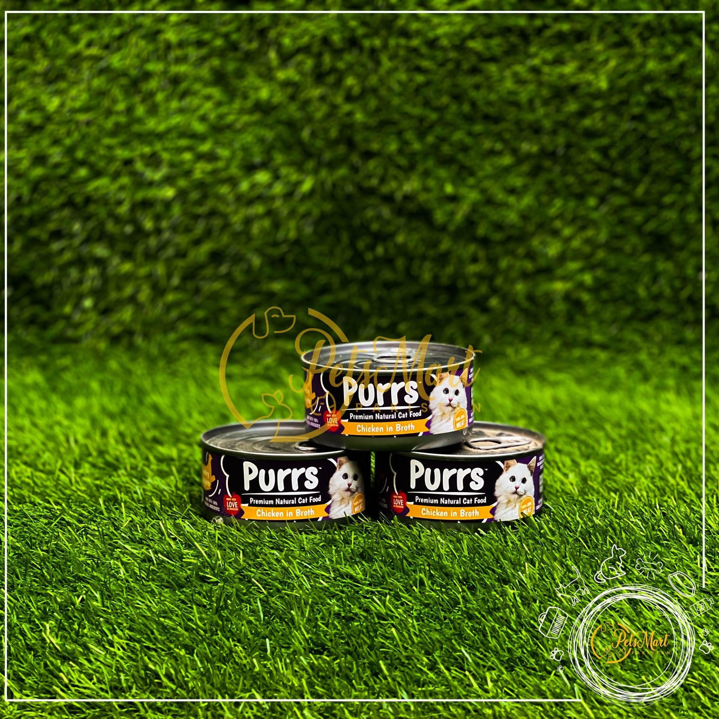 Purrs Cat/Kitten Wet Food Tin in Four Different Flavors - Pets Mart Pakistan