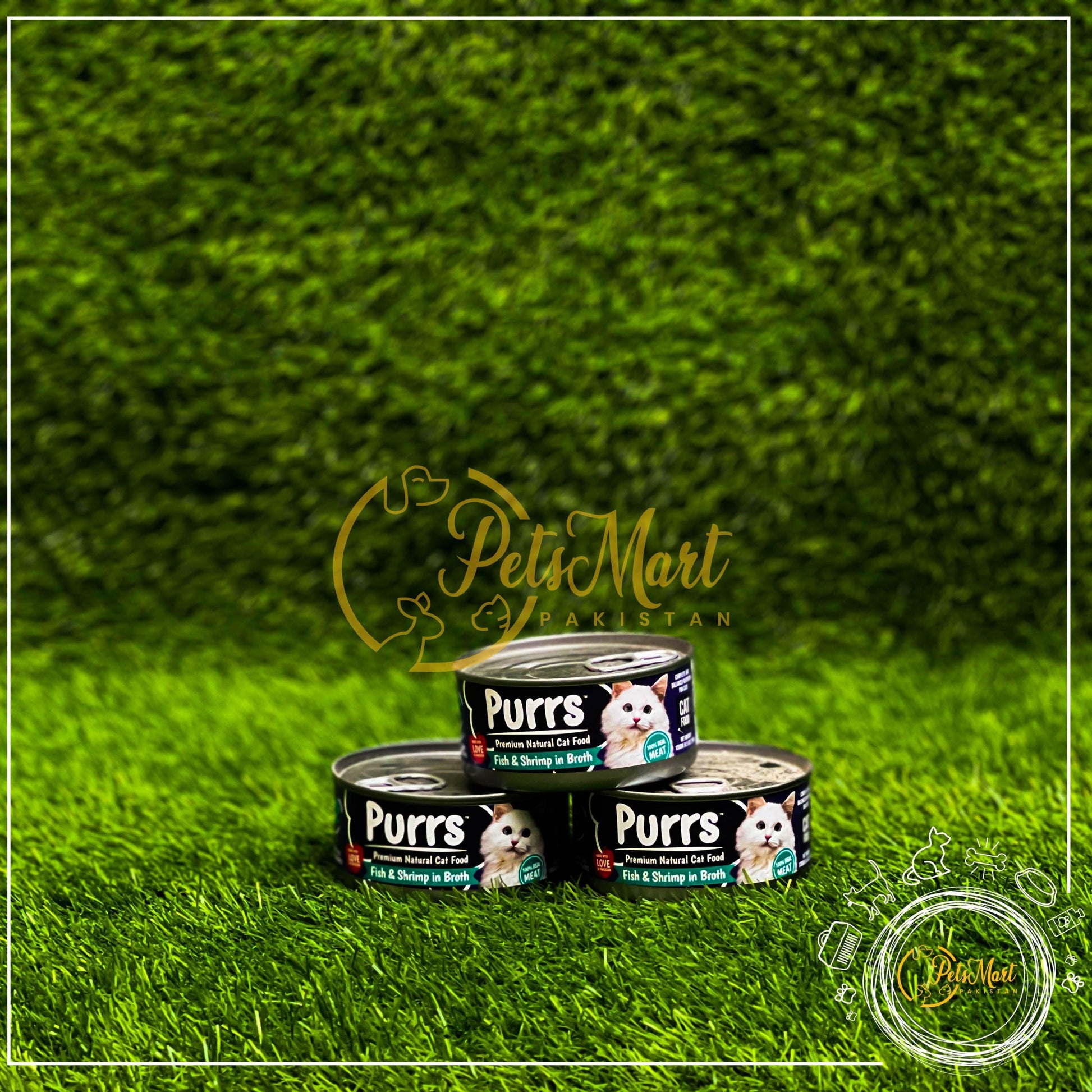 Purrs Cat/Kitten Wet Food Tin in Four Different Flavors - Pets Mart Pakistan