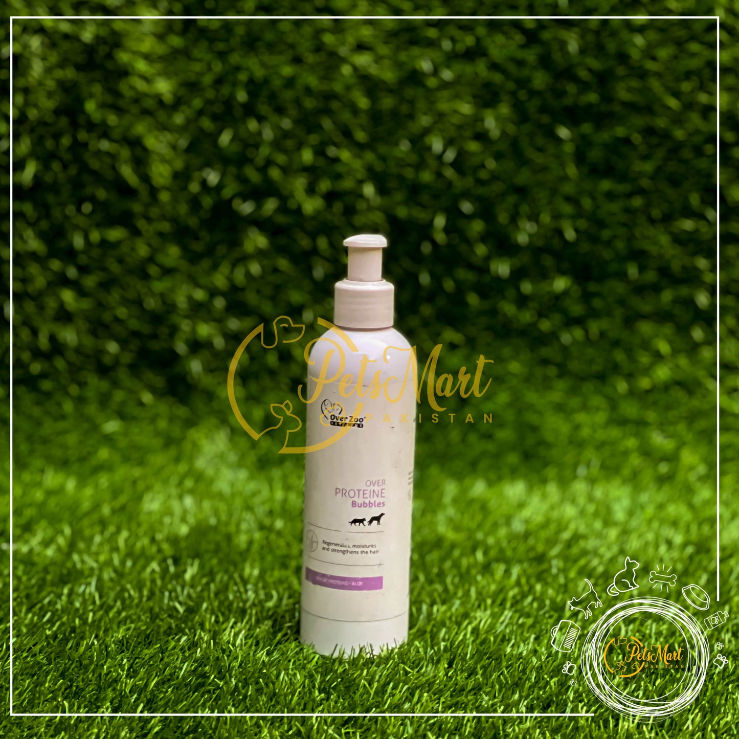 Over Zoo Protien Medicated Shampoo (Regenerates Moisture & Strengthens the hair) - Pets Mart Pakistan