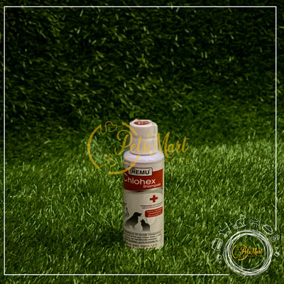 Remu Chlohex Medicated Shampoo in 2 Bottle Sizes - Pets Mart Pakistan