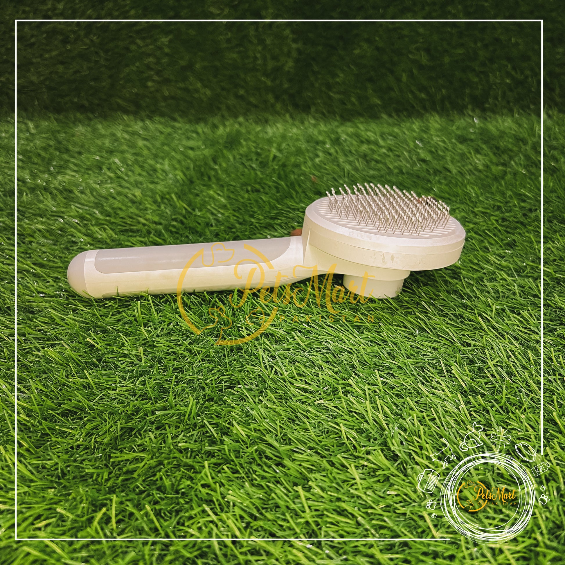 Push Button Grooming Brush - Pets Mart Pakistan