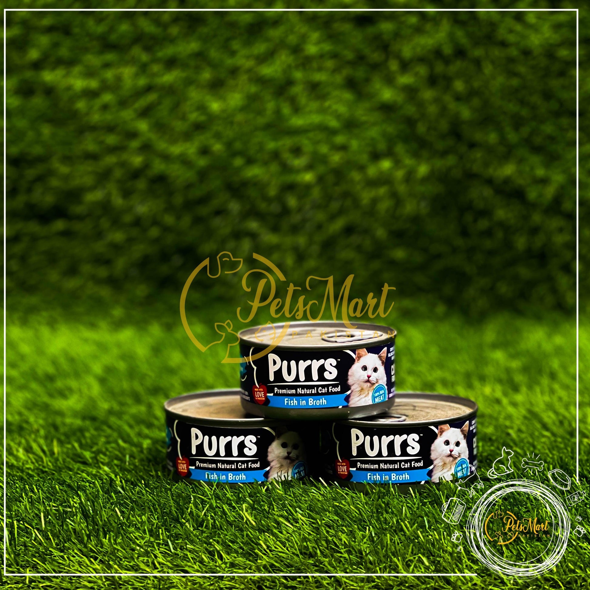 Purrs Cat/Kitten Wet Food Tin in Four Different Flavors - Pets Mart Pakistan