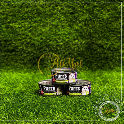 Purrs Cat/Kitten Wet Food Tin in Four Different Flavors - Pets Mart Pakistan