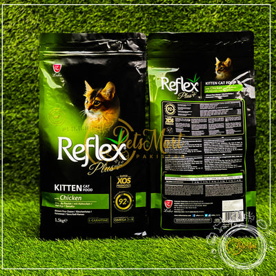 Reflex Plus Kitten Dry Food in Chicken in Three Packing Sizes - Pets Mart Pakistan