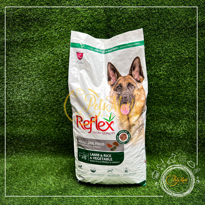 Reflex Lamb, Rice & Vegetable Adult Dog Food in Two Packing Sizes - Pets Mart Pakistan